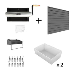 Car Washing Kit with 4 x 4 ft. Slatwall