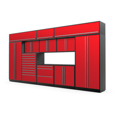Overheads Fusionplus 16 Ft Tool Storage Cabinet Set