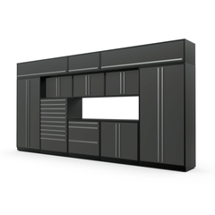 Overheads Fusionplus 16 Ft Tool Storage Cabinet Set