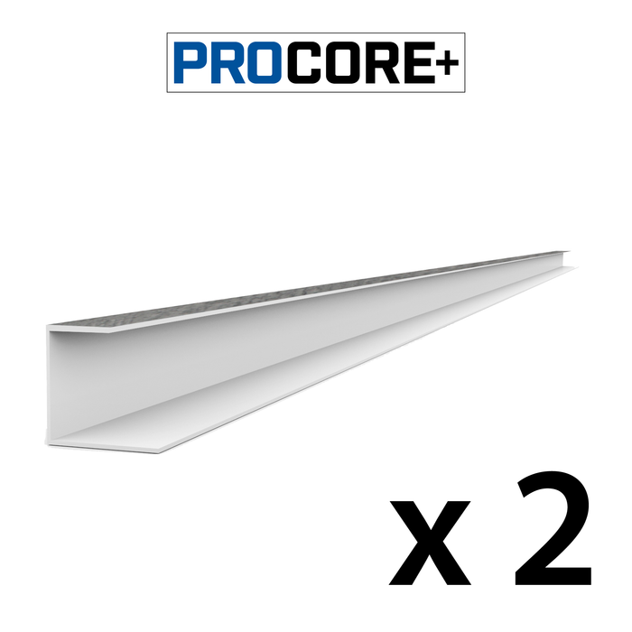 Ensemble de garnitures latérales en PVC en bois gris PROCORE+ de 8 pi 