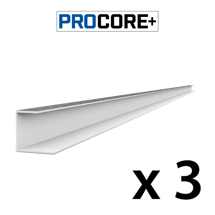 Ensemble de garnitures latérales en PVC en bois gris PROCORE+ de 8 pi 