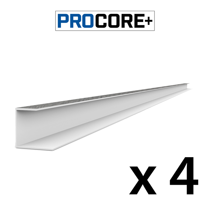 Ensemble de garnitures latérales en PVC en bois gris PROCORE+ de 8 pi 