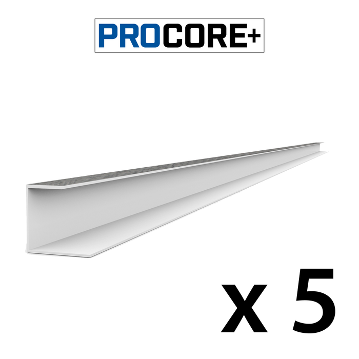 Ensemble de garnitures latérales en PVC en bois gris PROCORE+ de 8 pi 