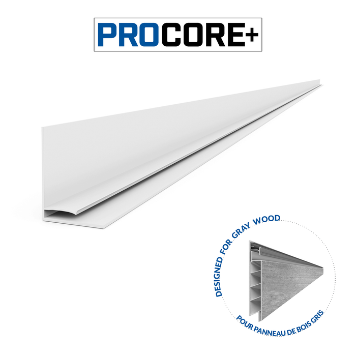 Ensemble de garniture supérieure en PVC en bois gris PROCORE+ de 8 pi