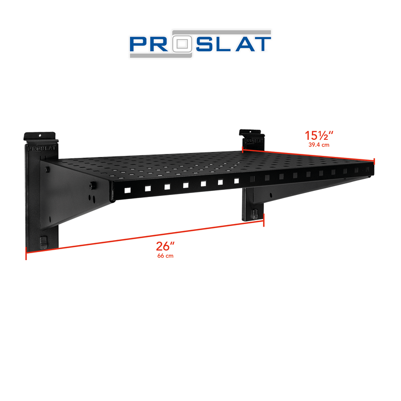 STEALTH 24 in. Heavy Duty Metal Shelves - 2 Pack