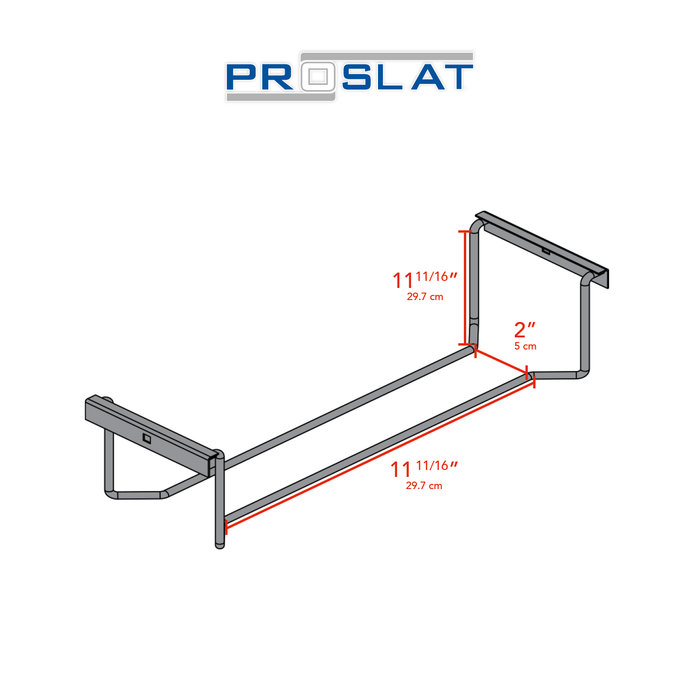 STEALTH 24 in. Heavy Duty Metal Shelf with Tool Holders