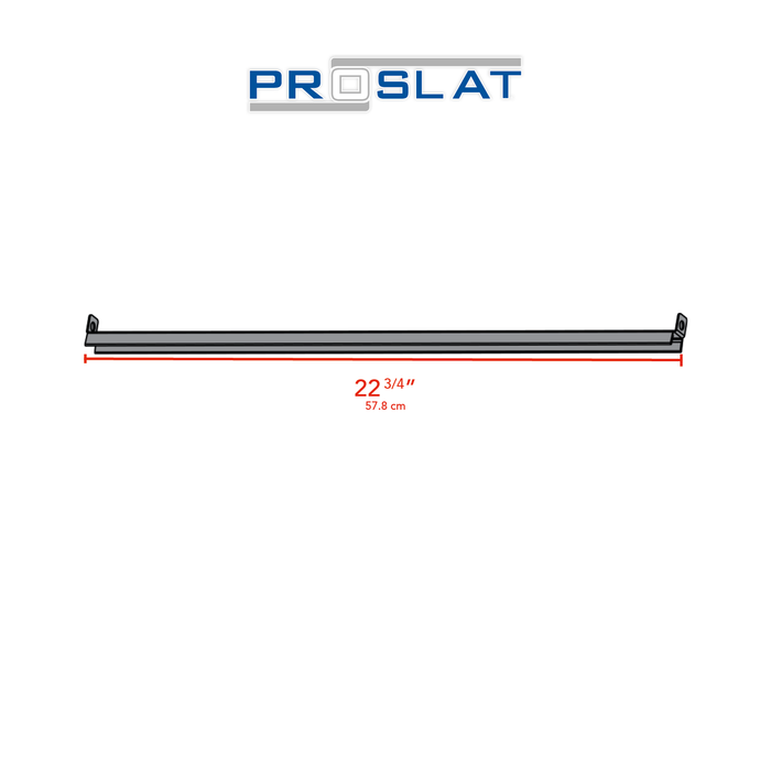 STEALTH 48 in. Heavy Duty Metal Shelf with Tool Holders & Clothing Rod