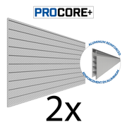 4 ft. x 8 ft. PROCORE PVC Slatwall – 2 Pack 64 sq ft