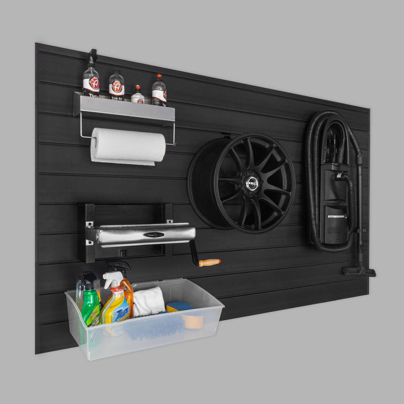 4 x 8 ft. PROCORE+ Black Carbon Fiber Slatwall – 3 Pack 96 sq ft