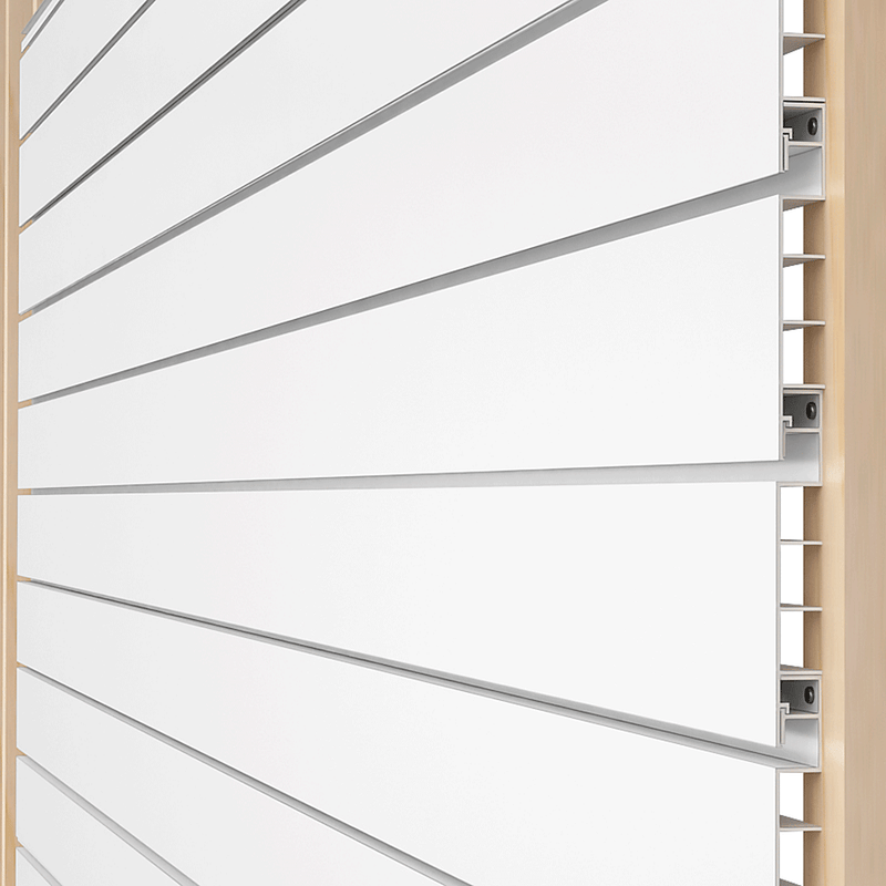 Proslat 4 ft. x 4 ft. PVC Slatwall