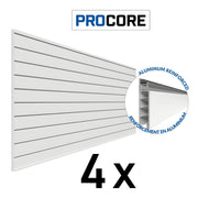4 ft. x 8 ft. PROCORE Slatwall – 4 Pack 128 sq ft