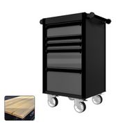 22 Series - 5 Drawers - Black Handles - Traditional Casters