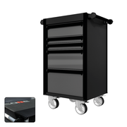 22 Series - 5 Drawers - Black Handles - Traditional Casters