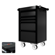 22 Series - 5 Drawers - Black Handles - Traditional Casters