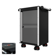 22 Series - Locker - Silver Handles - Foot Casters