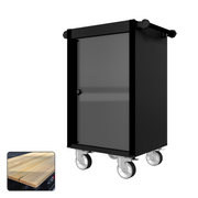 22 Series - Locker - Black Handles - Traditional Casters