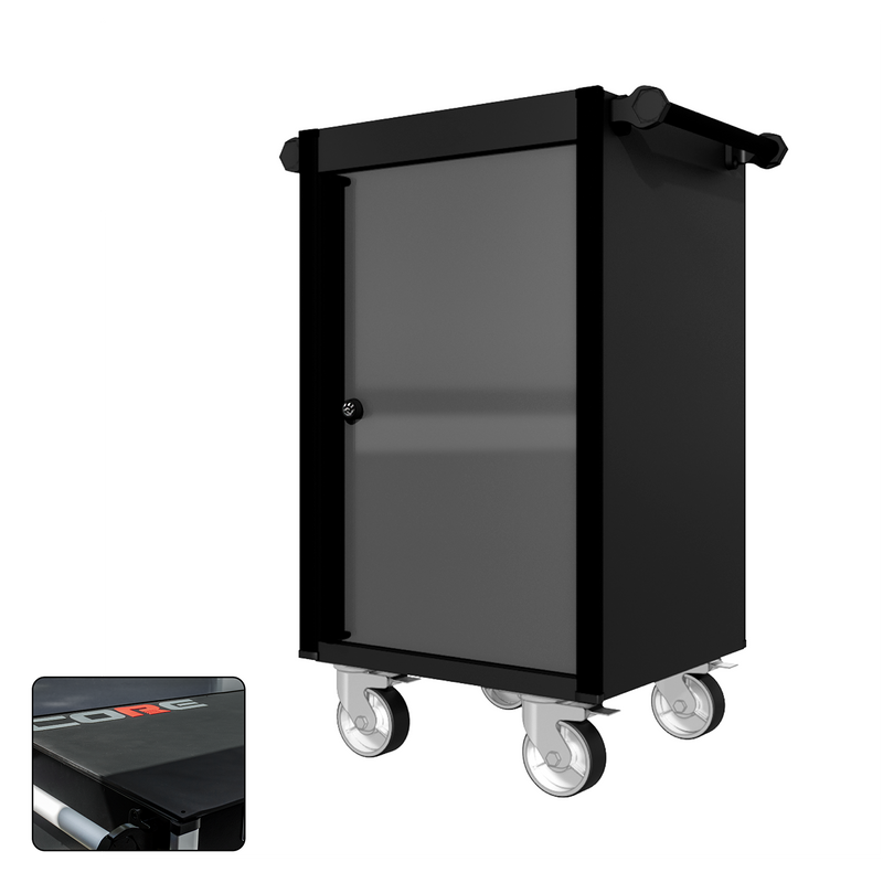 22 Series - Locker - Black Handles - Traditional Casters
