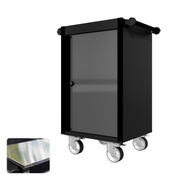 22 Series - Locker - Black Handles - Traditional Casters
