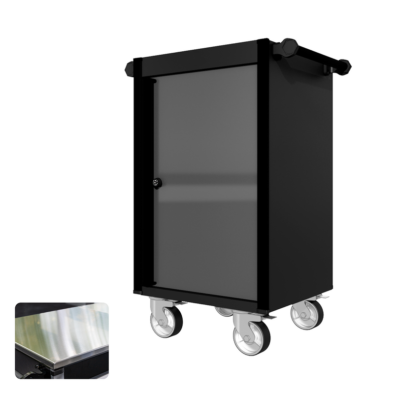 22 Series - Locker - Black Handles - Traditional Casters