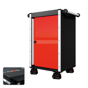 22 Series - Locker - Silver Handles - Foot Casters