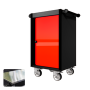 22 Series - Locker - Black Handles - Traditional Casters