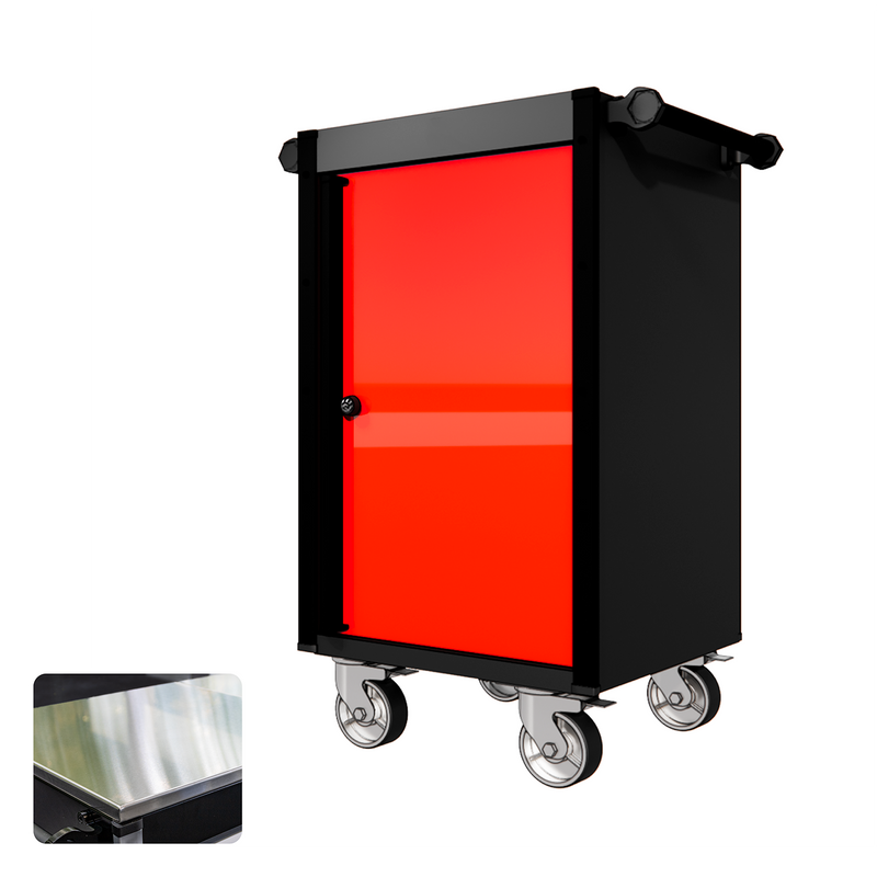22 Series - Locker - Black Handles - Traditional Casters