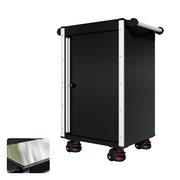 22 Series - Locker - Silver Handles - Foot Casters