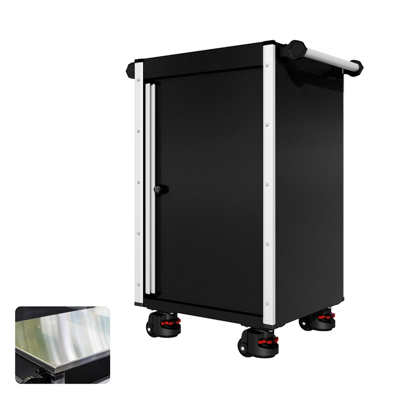 22 Series - Locker - Silver Handles - Foot Casters