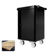 22 Series - Locker - Black Handles - Traditional Casters