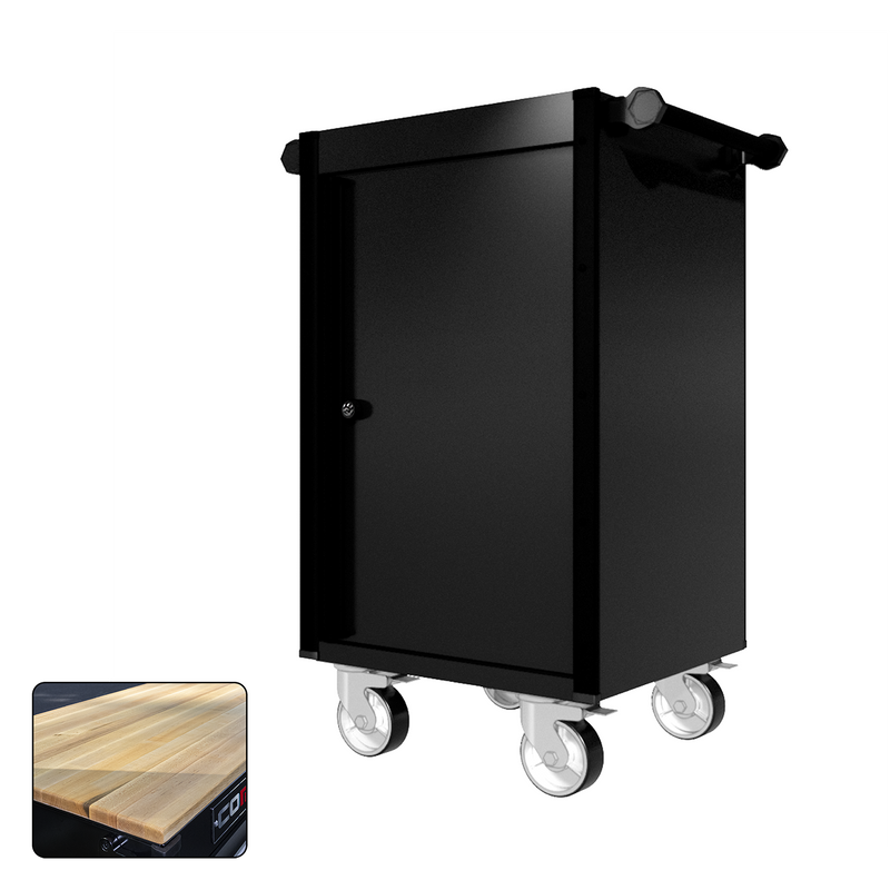 22 Series - Locker - Black Handles - Traditional Casters