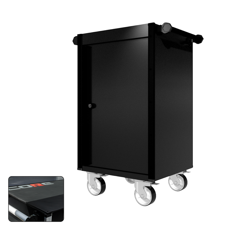 22 Series - Locker - Black Handles - Traditional Casters