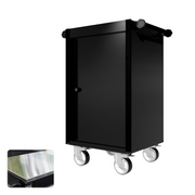 22 Series - Locker - Black Handles - Traditional Casters