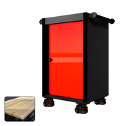 22 Series - Locker - Black Handles - Foot Casters