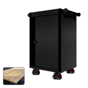 22 Series - Locker - Black Handles - Foot Casters
