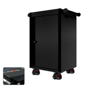 22 Series - Locker - Black Handles - Foot Casters