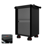 22 Series - Locker - Black Handles - Foot Casters