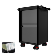 22 Series - Locker - Black Handles - Foot Casters