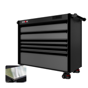 44 Series - 6 Drawers - Black Handles - Foot Casters