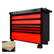 44 Series - 6 Drawers - Black Handles - Foot Casters