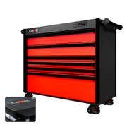 44 Series - 6 Drawers - Black Handles - Foot Casters