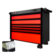 44 Series - 6 Drawers - Black Handles - Foot Casters