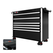 44 Series - 6 Drawers - Silver Handles - Foot Casters