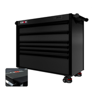 44 Series - 6 Drawers - Black Handles - Foot Casters