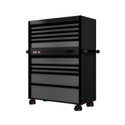 44 Series - 10 Drawers - Black Handles - Foot Casters