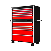 44 Series - 10 Drawers - Silver Handles - Foot Casters
