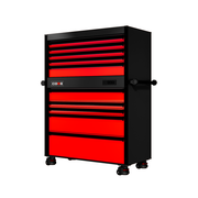 44 Series - 10 Drawers - Black Handles - Foot Casters