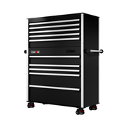 44 Series - 10 Drawers - Silver Handles - Foot Casters