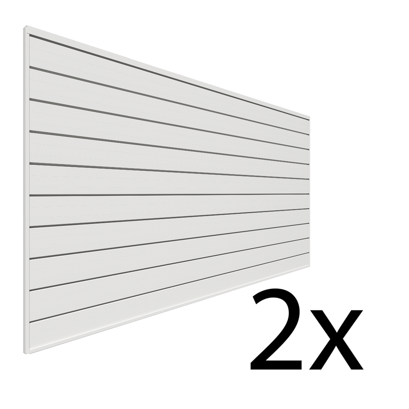 Proslat 4 ft. x 8 ft. Slatwall – 2 pack 64 sq ft