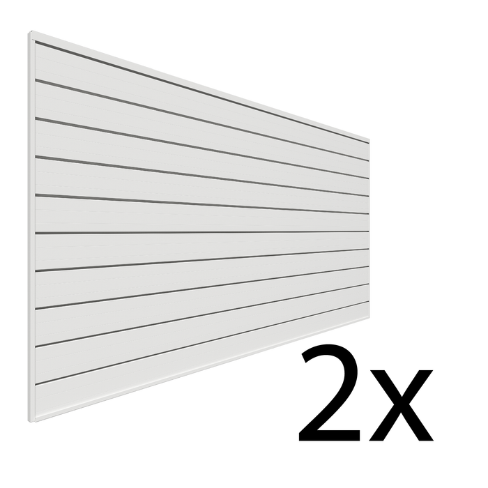 Mur à lattes en PVC de 4 pi x 8 pi – paquet de 2 64 pi²