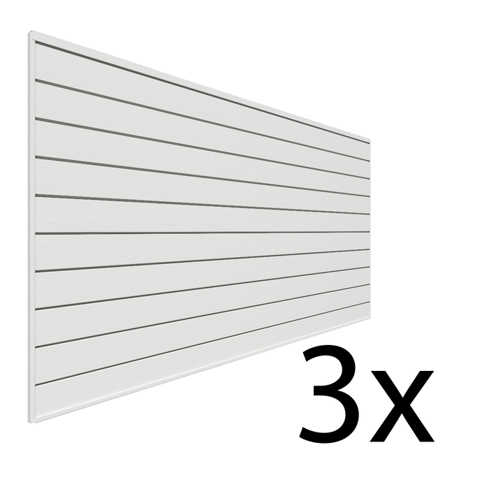 Mur à lattes en PVC de 4 pi x 8 pi – paquet de 3, 96 pi² 